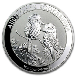Kookaburra, 10 onces d'argent 2013