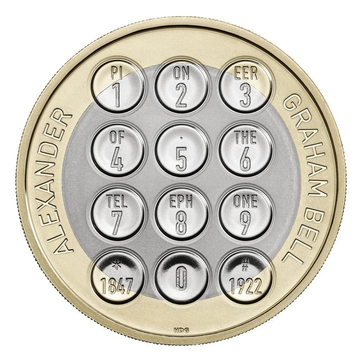 Alexander Graham Bell měďnikel 2022