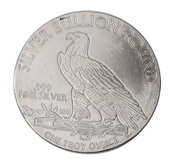 Motif indien 1 once d'argent Round