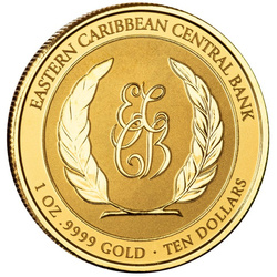 Santa Lucía - Escudo de Armas de color 1 oz Oro 2023 Proof