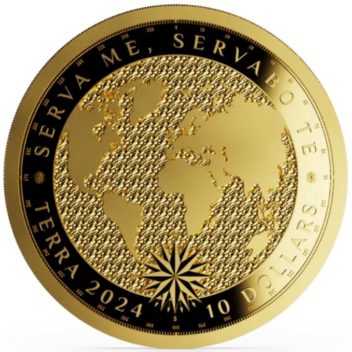 Tokelau: Terra 1/10 uncji Złota 2024 Prooflike