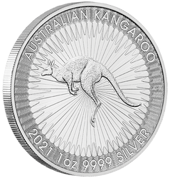 Canguro australiano 1 oncia d'argento PACCHETTO DA 100 PEZZI 2021