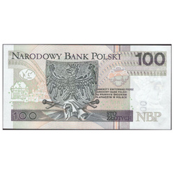 Banconota polacca da 100 złoty (100 PLN) UNC