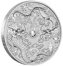 Doppeldrachen 1 oz Silbermünze 2019
