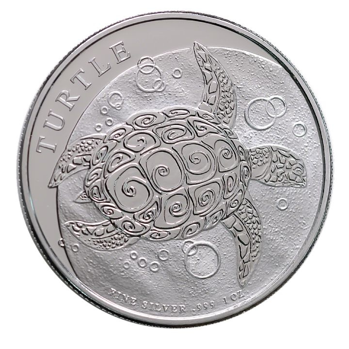 Niue: Tortuga Chiclet 1 oz Plata 2016
