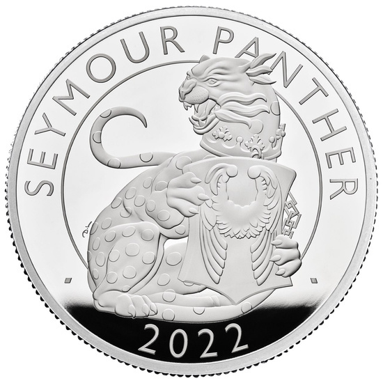 The Royal Tudor Beasts: Seymour Panther 2 oz Silber 2022 Proof 