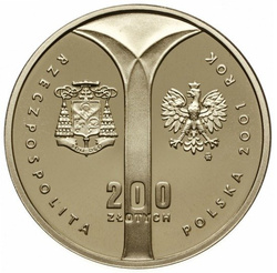 Cardinale Stefan Wyszyński 200 zł 2001 Proof