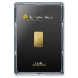 Lingou de aur de 2,5 g Heimerle Meule în etui – set cadou