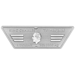 40 Years of Top Gun цветна монета 1 oz сребро 2026 Shaped Coin