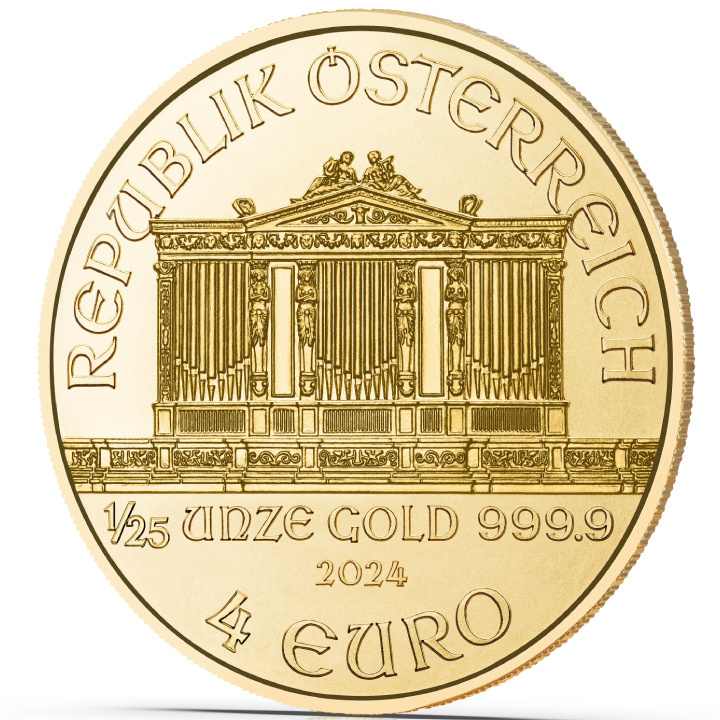 Filarmónica de Viena 1/25 oz Oro 2024