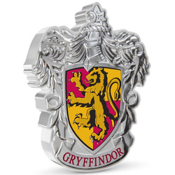 Niue: Harry Potter - Gryffindor Crest coloured 1 oz Silver 2021 Proof