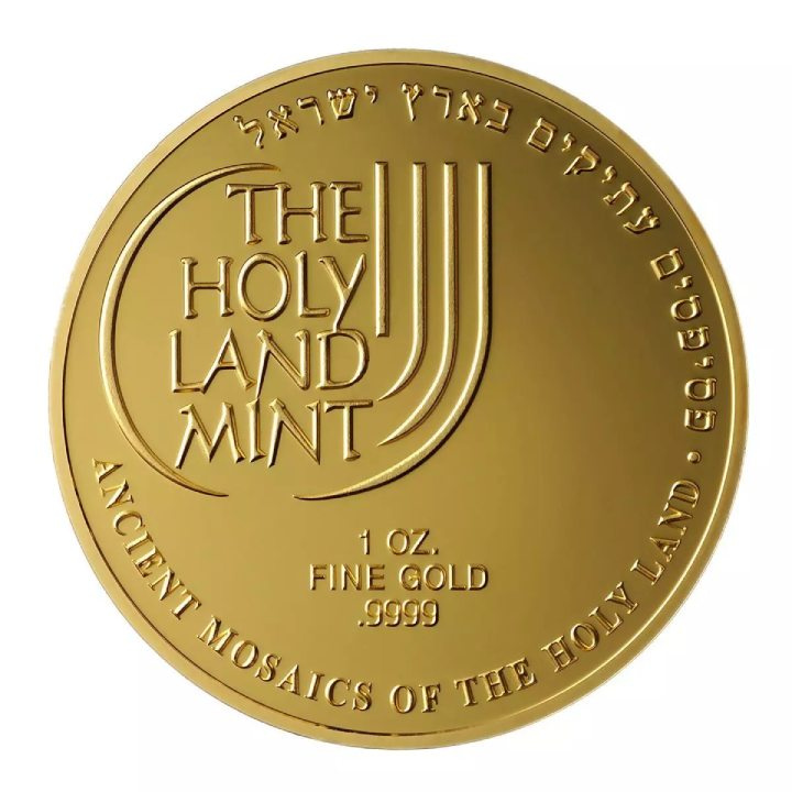 David with Harp colored 1 oz Gold 2012