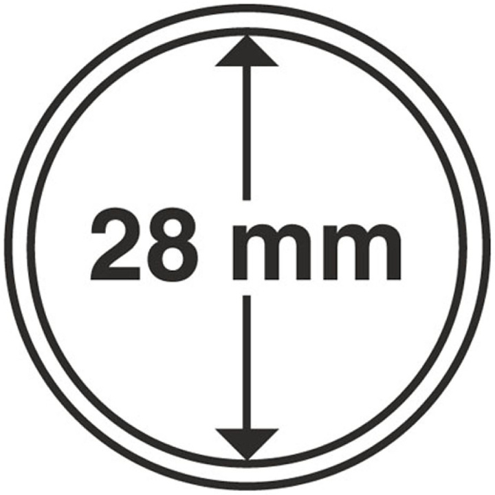 Leuchtturm - Capsulă din plastic pentru monedă 28 mm 100 bucăți