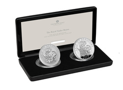 Set 2 monede The Royal Tudor Beasts The Yale of Beaufort 2 x 1 oz 2023 Proof