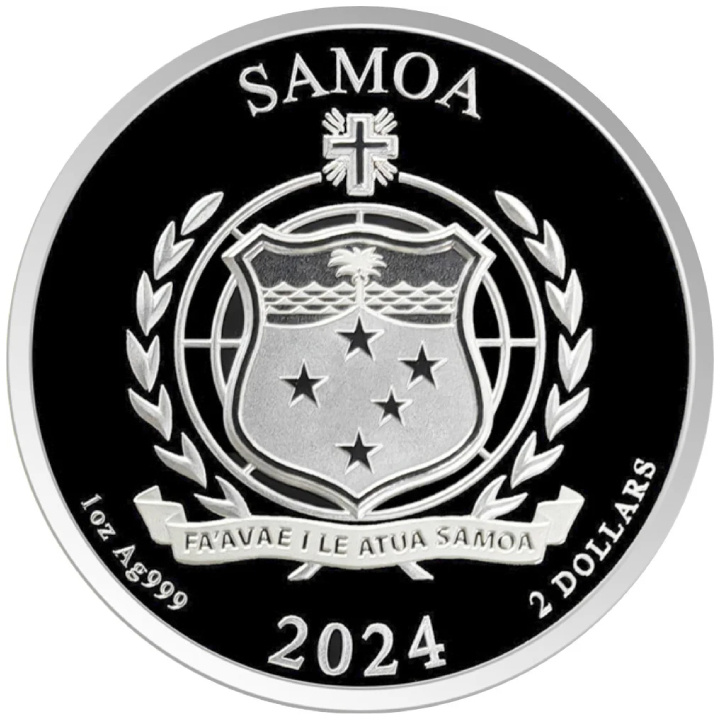 Samoa: Golden Eagle 1 oz Silver 2024 Prooflike Coin