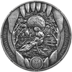 Ezüst érme Germania Mint: Bödvar Saga - Loss 2 uncia Ezüst 2026 Black Light Colours Ultra High Relief