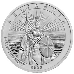 Britannia Four-Coin Silver Set 2025 Reverse Frosted
