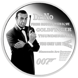 Tuvalu: James Bond Legacy - Sean Connery 1 oz Plata 2021