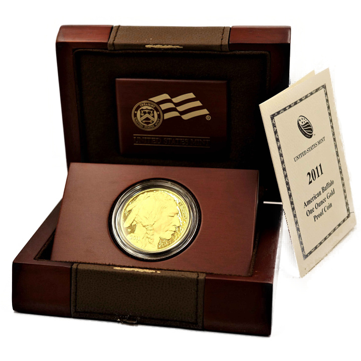 Bison américain 1 once d'or 2011 Proof