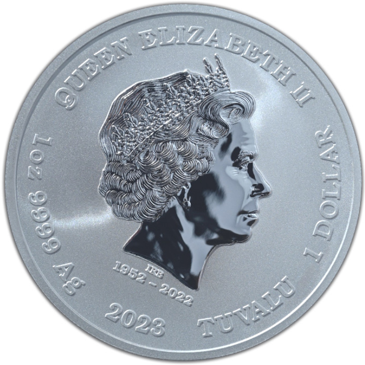 Tuvalu: Gods of Olympus - Apollo 1 oz Silver 2023