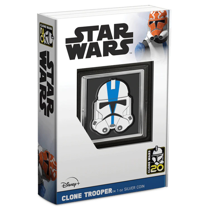 Niue: Star Wars Clone Wars 20° anniversario - 501° Legione colorato 1 oncia d'argento 2023 Proof