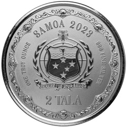 Samoa : Mère et fille sirènes colorées 1 once d'argent 2023 Proof