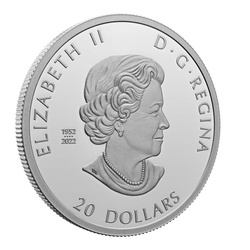 Canada: Colourful Birds - Northern Cardinal kolorowany $20 Srebro 2023 Proof
