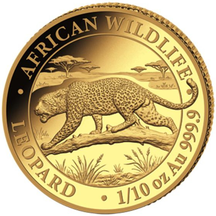 African Wildlife: Leopard 1/10 oz Gold Coin 2026