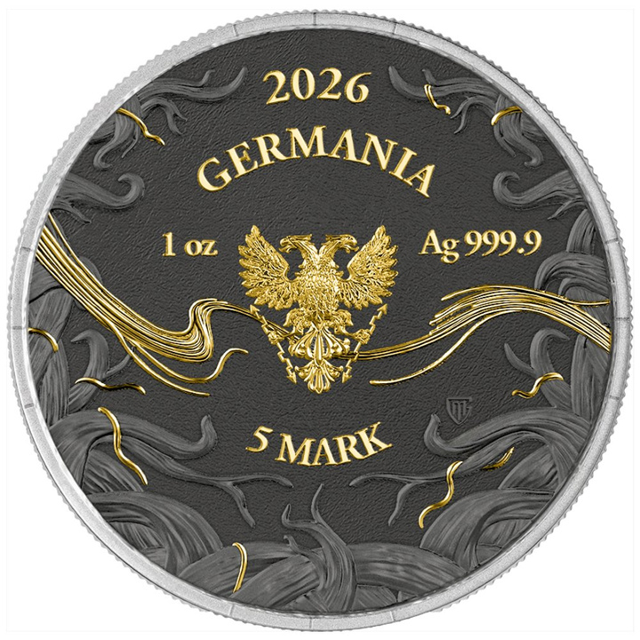 Set vergoldeter Silbermünzen Norns 3 × 1 Unze Silber 2026