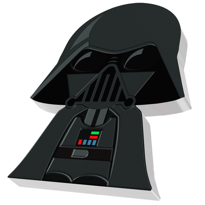 Niue: Star Wars - Darth Vader Chibi Coin, kolorovaná, 1 unce stříbra, 2020, Proof