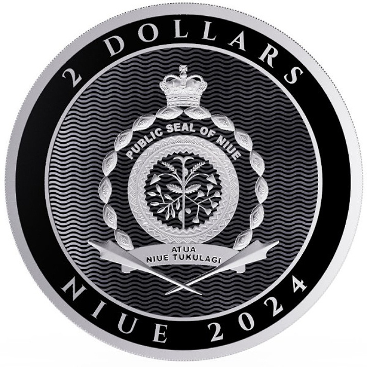 Niue: Hibernia 1 oz Silber 2024