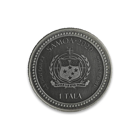 Samoa: Serpent of Milan 1/2 oz Silber 2020 Proof Antique Coin