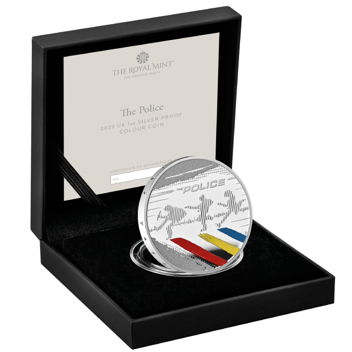 La Policía de color 1 oz Plata 2023 Proof
