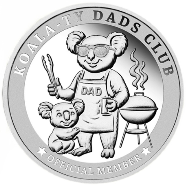 Medaglione ufficiale del Dads Club 1/4 oncia d'argento Prooflike