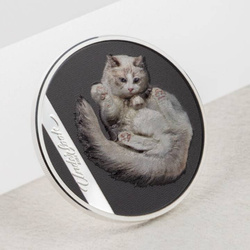 Islas Cook: Underlook - Undercat coloreado 1 oz Plata 2024 Proof Ultra Alto Relieve