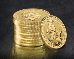 The Queen’s Beasts: The Black Bull of Clarence 1 oz Gold 2018