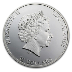 Islas Cook: Girasoles 3 oz Plata 2010 Proof