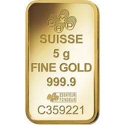 5 gramos Pamp Suisse Lingote de Oro Lakshmi