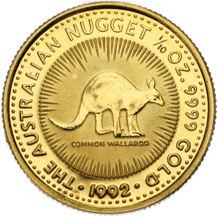 Canguro australiano - Pepita 1/10 oncia d'oro 1992