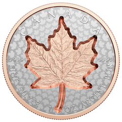 Canadian Maple Leaf Super Incuse 1 oz Silver 2022 Proof