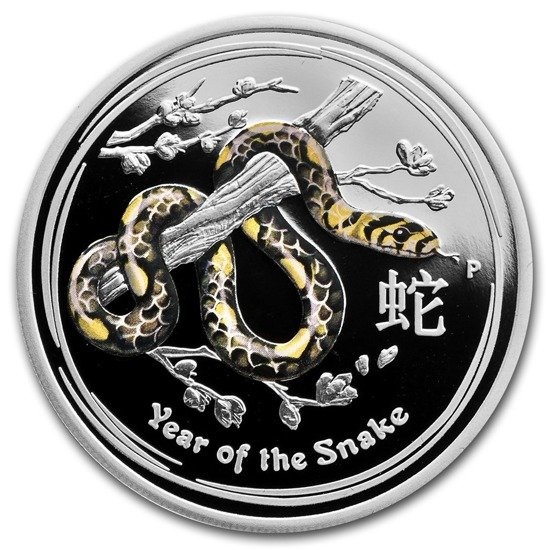 Lunar II: Anno del Serpente 1/2 oncia d'argento Proof 2013