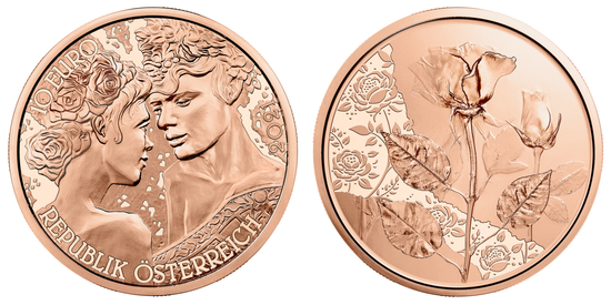 Rosa 10 Euro Rame 2021