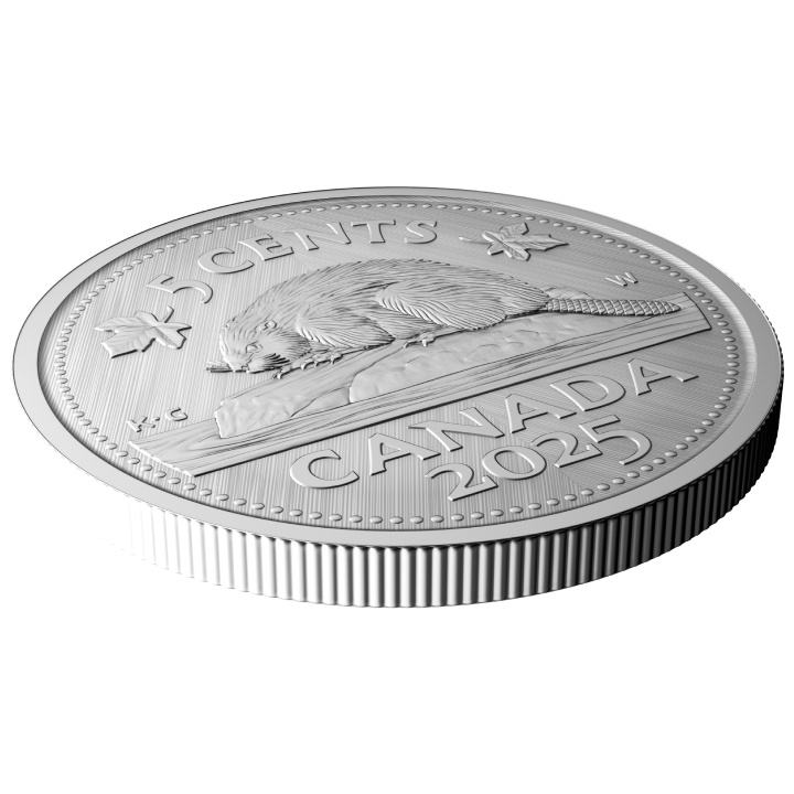 Canadá: Tributo - W Mint Mark "Castor" 5-centavos Plata 2025 Specimen