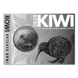 Kiwi 1 uncia ezüst 2020 (fekete nikkel bevonatú)