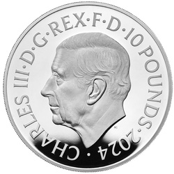 Les bêtes royales Tudor : le dragon Tudor 5 onces d'argent 2024 Proof