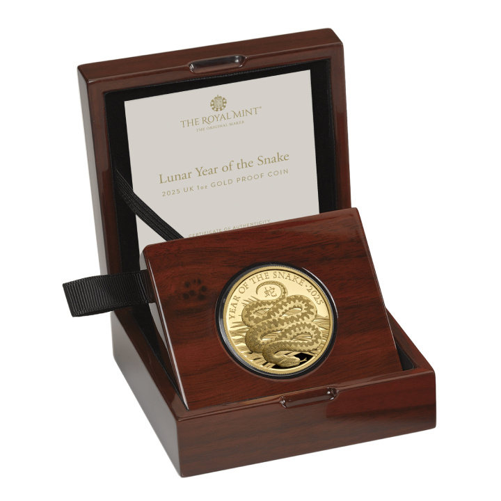 Royal Mint Lunar: Kígyó éve 1 uncia arany 2025 Proof