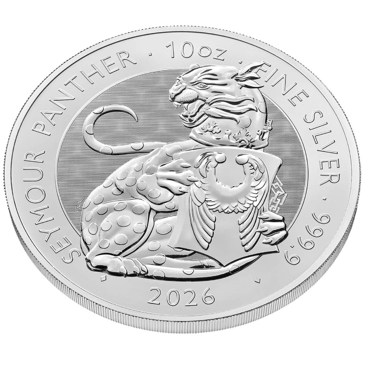The Royal Tudor Beasts: Seymour Panther Silver Coin 10 oz 2026