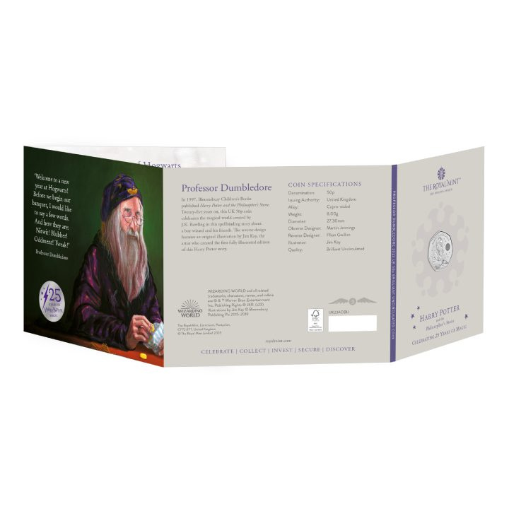 Harry Potter: Albus Dumbledore 50p réz-nikkel 2023