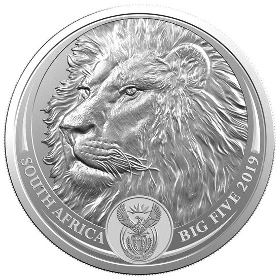 Big Five: Löwe 1 oz Silber 2019
