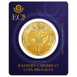 St. Lucia - Flamingos 1 oncia d'oro 2024 Proof